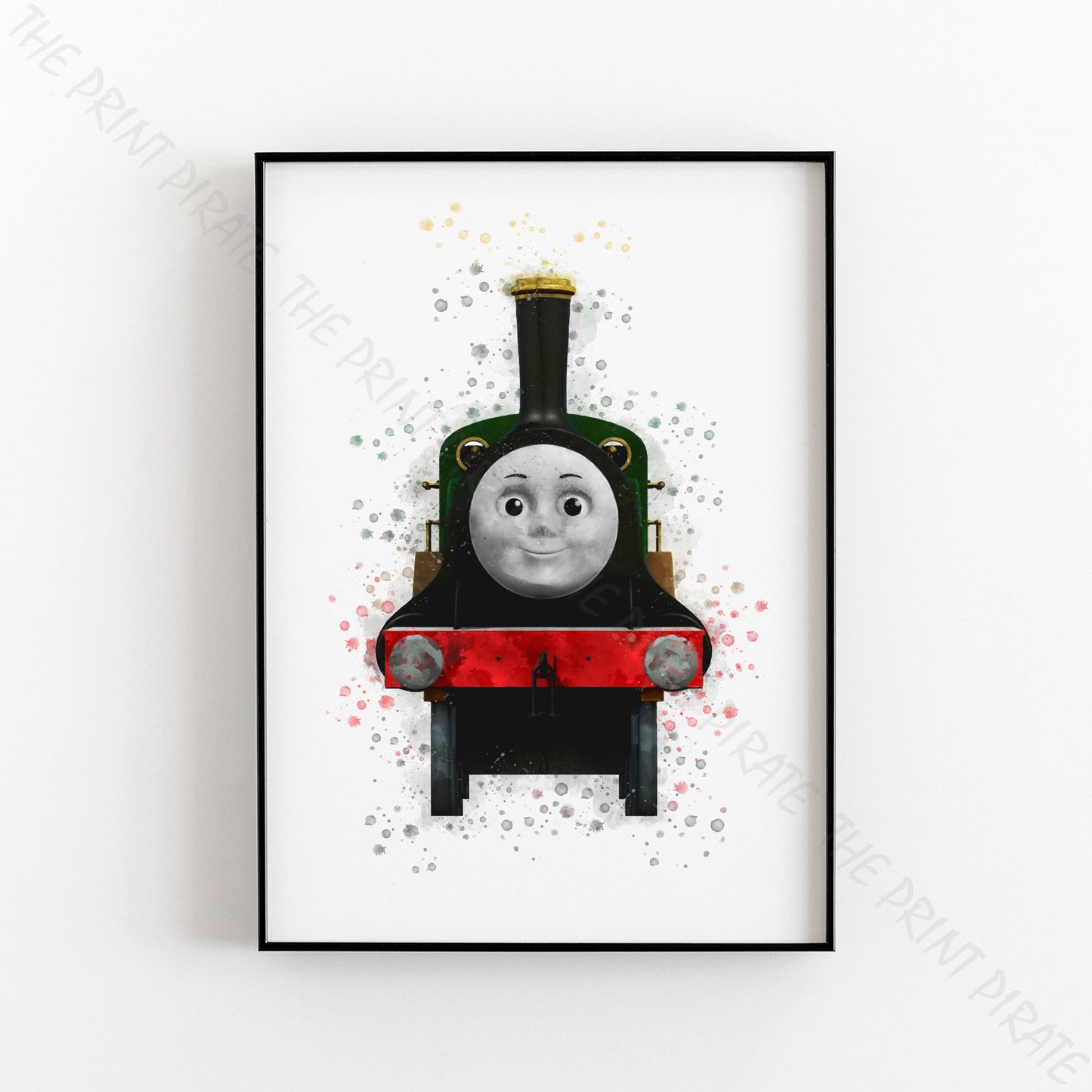 Thomas and Friends 'EMILY' Watercolour Splash Wall Art Print