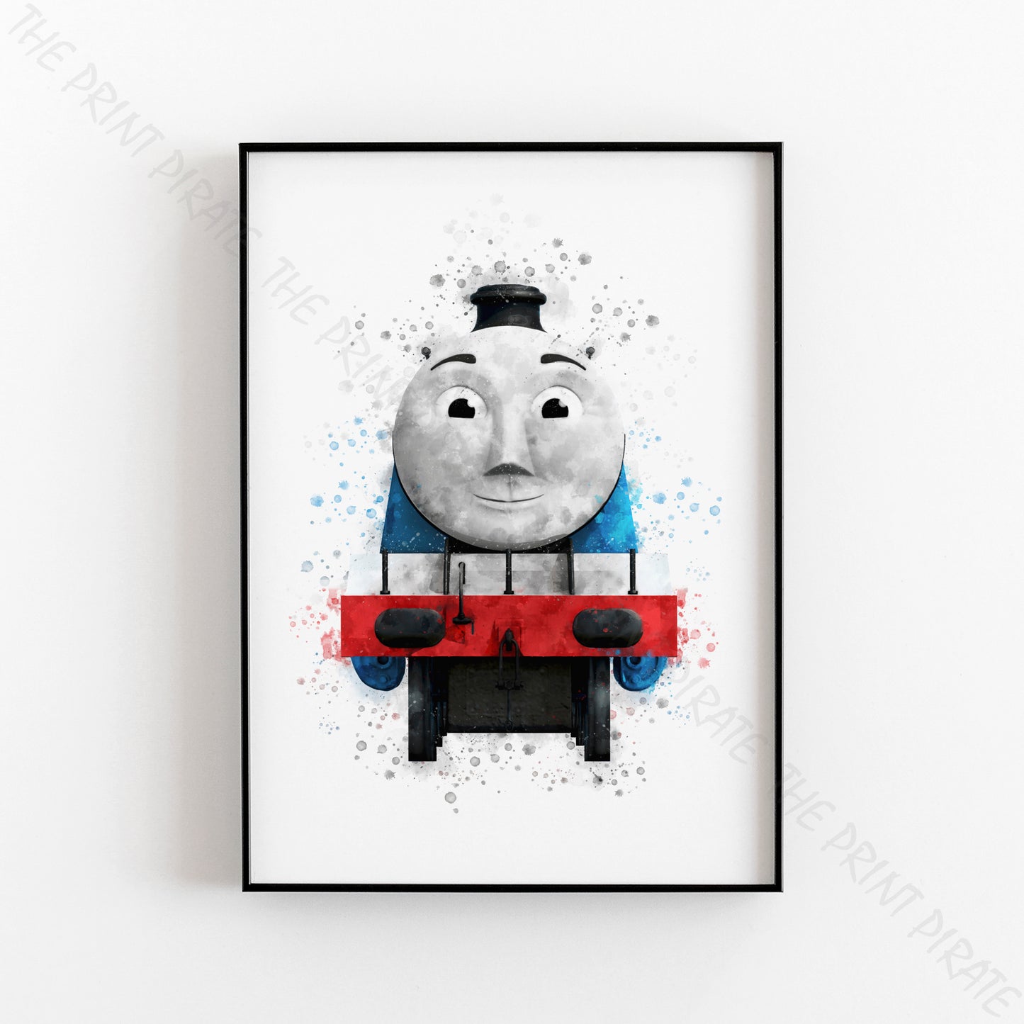 Thomas and Friends 'GORDON' Watercolour Splash Wall Art Print