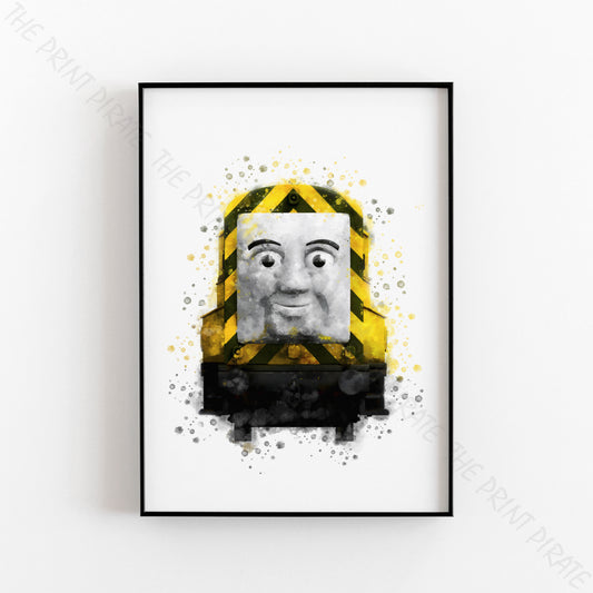 Thomas and Friends 'ARRY / BERT' Watercolour Splash Wall Art Print