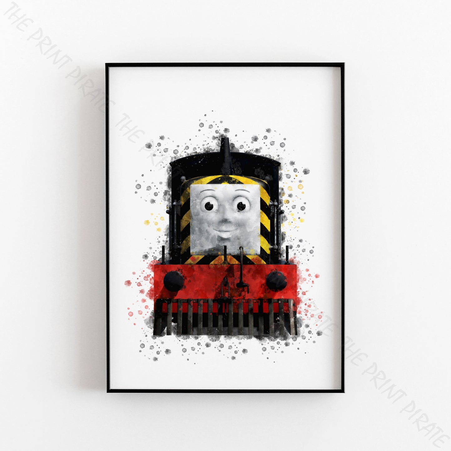 Thomas and Friends 'MAVIS' Watercolour Splash Wall Art Print