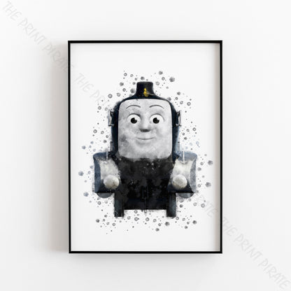 Thomas and Friends 'SPENCER' Watercolour Splash Wall Art Print